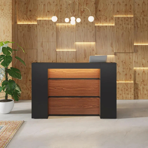 Mostrador de Recepción Rectangular |   Vitrinas Multiusos, Funciona como Estantería y Vitrina para Exhibición en Oficina o Comercio - Product Image 3
