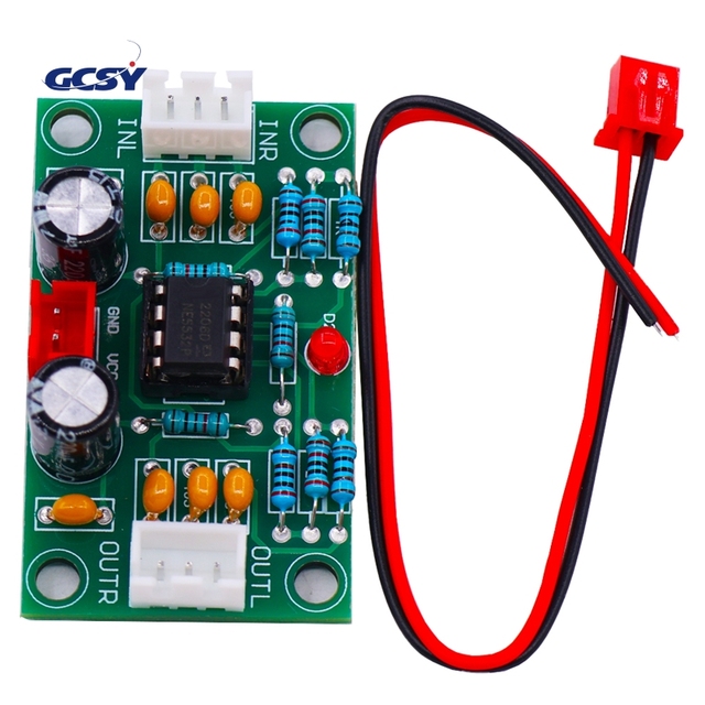 NE5532 Operational Pre-Amplifier Module Digital Audio Front Amplifier Board Preamplifier 5 Times Rate Wide Voltage