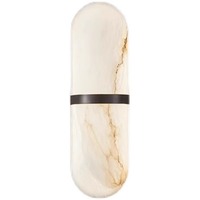 Applique murale LED en albâtre tout en cuivre, style espagnol de luxe, nouveau design minimaliste pour salon, chambre à coucher, chevet, escalier, couloir