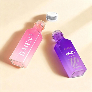 Bouteille de jus en plastique carré PET clair bouteille à boire pour l'<span class=keywords><strong>emballage</strong></span> des boissons - Product Image 2