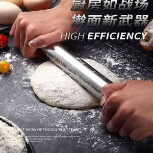 Stainless Steel 304 Non-Stick Superior Quality <strong>Rolling</strong> <strong>Pin</strong> for Kitchen Baking Tools Dumpling Hand Pasta Chaozhou - Product Image 3