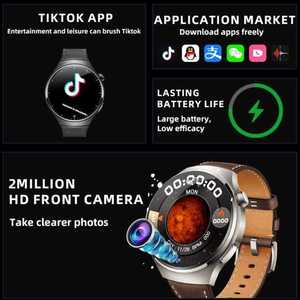 Montre connectée unisexe N61 4G double SIM, étanche IP67, écran AMOLED, fonction SOS, chronographe, longue durée de vie de la batterie - Product Image 2