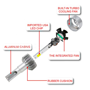 C6 pièces automobiles luces 22000 lumenes accessoires de voiture h1 h3 <span class=keywords><strong>h7</strong></span> h4 véhicule h11 9005 9006 h13 9004 avant led phares ampoules pour voiture - Product Image 4