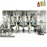 Linea di Produzione su Larga Scala ad Alta Resa per Maionese e Detergenti Liquidi, Miscelatori e Serbatoi Personalizzati