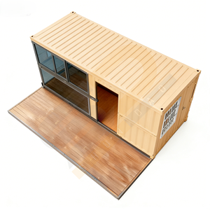 Maison mobile modulaire préfabriquée en acier de 20 pieds, détachable, personnalisée, conteneur d'expédition, hôtels, bureaux - Product Image 1