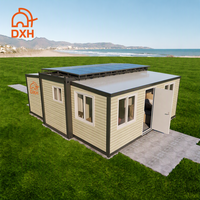 Conteneur extensible de 20 pieds pour usine, maison à double ailes, facile à assembler, panneau sandwich, isolé thermiquement, étanche