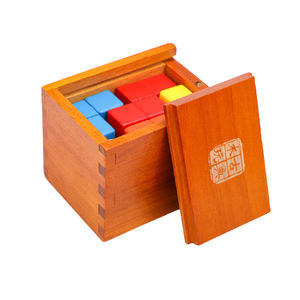 3D Educativo Soma Cube Puzzle Montessori Caja De Madera IQ Brain Challenge para Adultos y Niños Casse Tete Rompecabezas De Ingenio - Product Image 2