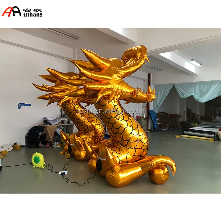 Customized New Year Chinese Style Model Balloon Inflatable Golden Dragon