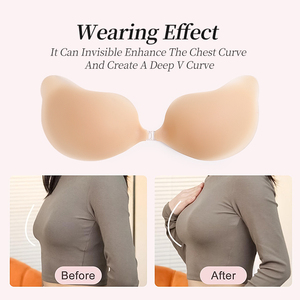 Nouveau soutien-gorge invisible push-up Mango couleur chair, s'intègre parfaitement à la peau pour les dos plats - Product Image 2