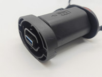 M16- 4 broches IP67 étanche onduleur solaire câble connecteur adaptateur mâle à femelle une pièce adaptateur 4 broches connecteur vert