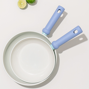 Sartén Antiadherente Azul con Tapa de Vidrio, 24cm/28cm, Apta para Inducción, Libre de PFOA, Mango Ergonómico, 2026 - Product Image 6