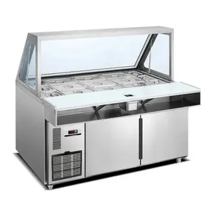 Stainless Steel Refrigerated Salad Bar Counter