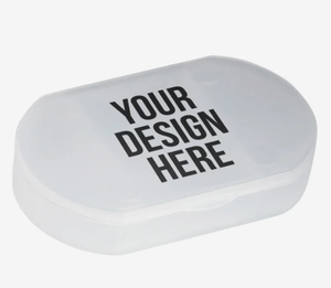 Custom Oval Shape Pill Case Holder With Logo Personalized Promotional Gift for Business Corporate Events
