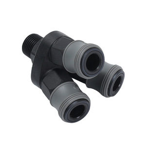 <b>Quick</b> Coupler Plastic Air Compressor <b>Connector</b> 2 Way For Pneumatic System - Product Image 3