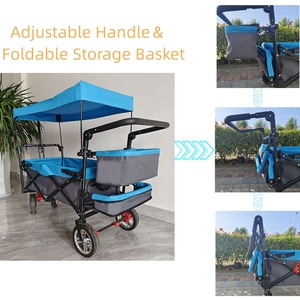 अनुकूलन योग्य चार-पहिया तह बच्चे को छत के साथ स्टलर के लिए छत के साथ अनुकूलन योग्य चार-पहिया तह बेबी स्टलर - Product Image 5