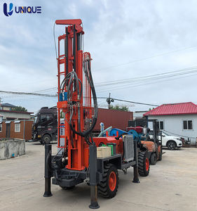 Portable 200m 300m400m roue remorque perceuse fournisseur professionnel d'exportation de forages machines de forage - Product Image 1