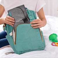 Tapis à langer imperméable avec lingettes intelligentes Kit de station à langer de voyage de poche lavable pour bébé matelas à langer portable