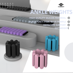 Низкий MOQ, унисекс, экологичные утяжелители для фитнеса и пилатеса 2 фунта (силикон с железным наполнением), с застежкой-липучкой, для лодыжек и запястий - Product Image 1