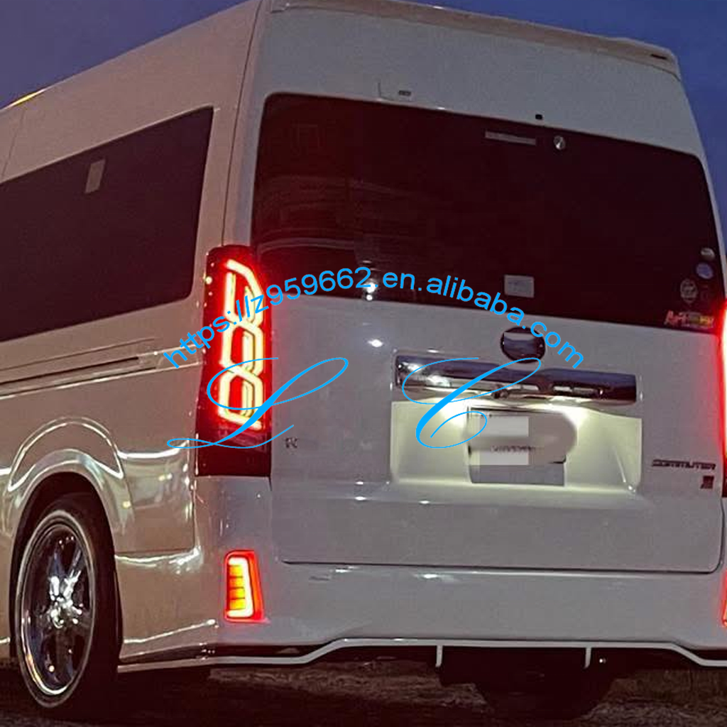 Grandlop Red LED Tail Lamp Use for Hiace 2019-2024 Hiace300