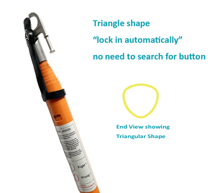Dụng cụ điện lực Lineman Hot Line, cần điện lực sợi thủy tinh, cần điện lực tam giác thu gọn - Product Image 4
