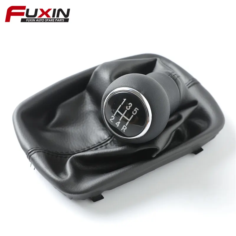 Auto 6 SPEED manual gearbox handle assembly SHIFT KNOB leather GAITOR BOOT GEAR cover BLACK For AUDI A6 C5 98-01 car gear knob