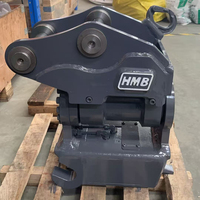 Excavator Hydraulic Quick Hitch MS01 Powertilt dengan Motor Core untuk Excavator 0.8-2.8 Ton