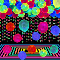 Vente en gros UV néon ballons néon lueur fête ballons UV lumière noire brillent dans le noir pour anniversaire mariage lueur fête