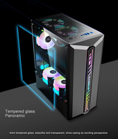 Ancreu Respect OEM Ordinateur de bureau personnalisé USB3.0 Boîtier PC en verre trempé Armoire de jeu