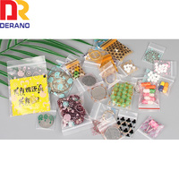 100 Pcs/Lot 2.5*3.5 cm petits sacs à fermeture éclair imprimés transparents Mini Baggies sac magique en plastique refermable