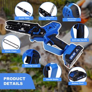 New <b>Mini</b> 6/8 Inch Brushless <b>Cordless</b> Pole <b>Chainsaw</b> Battery DIY OEM Pruning Tool <b>Chainsaw</b>-4in-24V <b>Mini</b> <b>Chainsaw</b> <b>Chainsaw</b>-4in-24V - Product Image 3