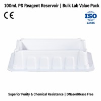 Reservoir PS 100ml Steril untuk Laboratorium (Paket Massal; Kemasan Individual; atau 5 buah/kantong)