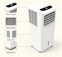 Climatiseur Électrique Portable Airwens 12000 BTU – Refroidissement et Chauffage, Faible Bruit, Économe en Énergie, Télécommande Universelle, Mobile pour la Maison