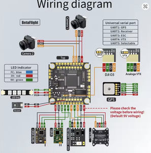 Aocoda RC F465S V4 F405 V4 ESC 4 en 1 65A/75A Controlador de Vuelo de Alta Velocidad MCU para Drones de Carreras - Product Image 6