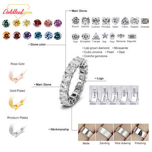 Anillo de Joyería Goldleaf con Certificado IGI, Oro Blanco de 9K, Corte Cojín de 4*4mm, Diamante Cultivado en Laboratorio DEF VVS - Product Image 6