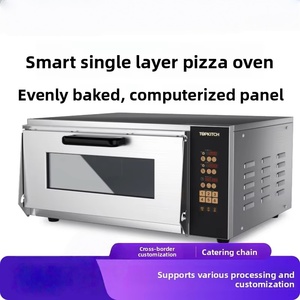 Andiwei Commercial Electric Large-Capacity <strong>Oven</strong> for Bakery <strong>Use</strong> Baking <strong>Pizza</strong> Egg Tarts Cakes Smart Control Panel Two Layers High - Product Image 3