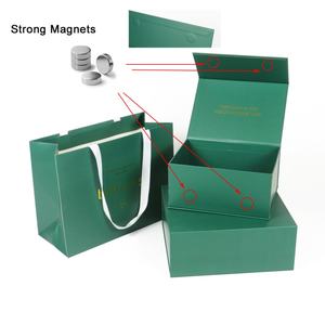 Boîte cadeau pliable de luxe personnalisée avec fermeture magnétique pour les jouets en peluche, les chaussettes, les couvertures pour bébé - Ensemble de sacs en papier écologiques - Product Image 4