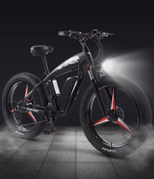 Bicicleta eléctrica XFY de 26'' 48V 350W, bicicleta eléctrica de montaña, bicicleta eléctrica híbrida con frenos hidráulicos, bicicleta eléctrica Fatbike