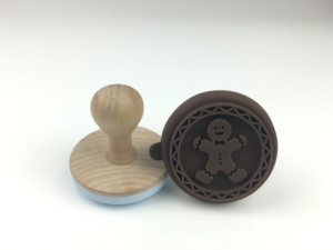 カスタマイズされた画像メッセージでシリコンファクトリーシリコン食品グレードビスケットクッキースタンプを絞り込みます - Product Image 4