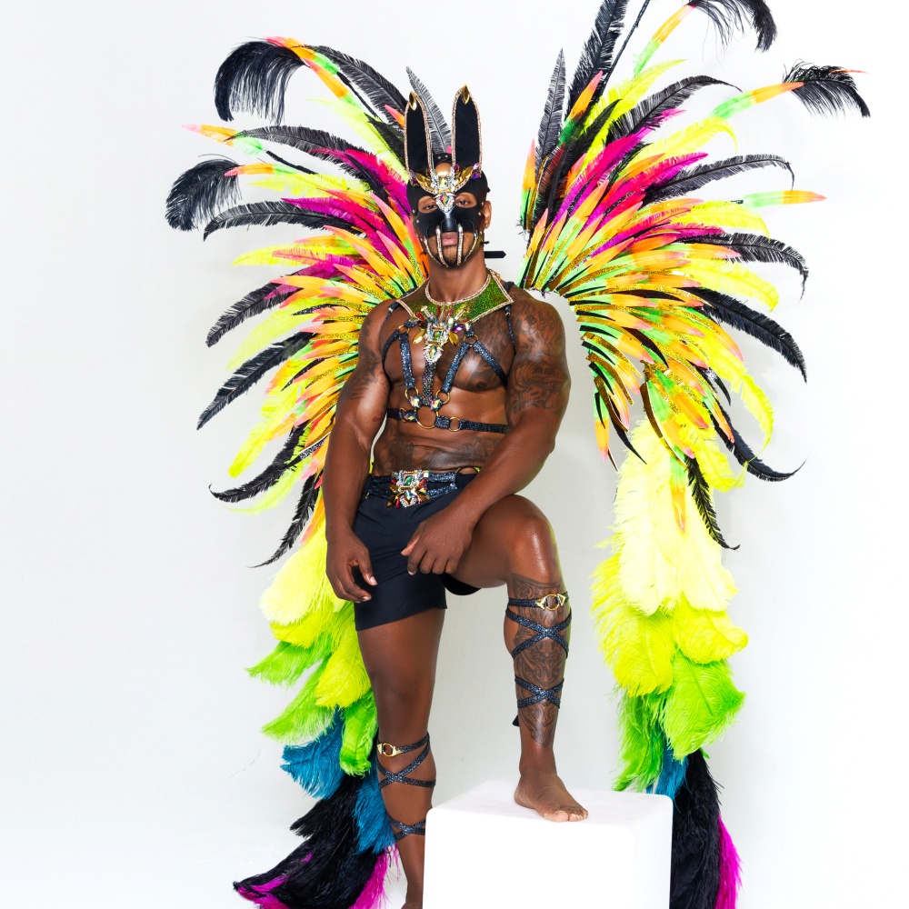 Factory african feathers sexy carnival costumes adult men