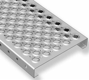 Mạ kẽm thép không gỉ chống ăn mòn cá sấu miệng lỗ chống trượt tấm đục lỗ nền tảng điều hành - Product Image 1