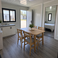 Maison préfabriquée de luxe en conteneur, 3 chambres avec cuisine et séjour, entièrement équipée, maison familiale modulaire