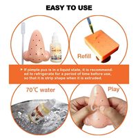 Nouveauté Kit d'outils anti-stress amusant pour éclater les boutons, jouet réaliste pour faire éclater l'acné du nez, farce d'Halloween, pour presser les excréments et les boutons