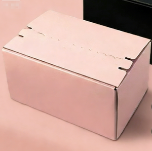 Boîte d'expédition en carton ondulé avec bande détachable, impression couleur personnalisée de luxe, faible MOQ, emballage haut de gamme pour vêtements, cosmétiques, parfums, cadeaux - Product Image 1