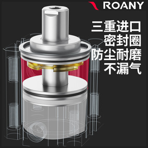Cilindro Estándar de Doble Acción de Acero Inoxidable Roany SDA Slim Cylinder SDA40 de 5, 10, 15, 20, 25, 30, 35, 40, 45, 50 Pasos - Product Image 1