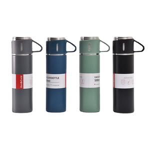 Nuevo Set de Regalo Empresarial de 500 ml, Taza Portátil de Acero Inoxidable, Termo con 3 Tapas - Product Image 1