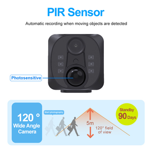 Cámara WIFI PIR 3MP WD22 1080P Más Vendida en <span class=keywords><strong>2026</strong></span>, Visión Nocturna, Detección de Movimiento, Grabadora de Video, Mini Cámara de Seguridad de Bajo Consumo - Product Image 6
