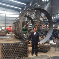 Trommel de criblage motorisé 3800 mm grande capacité pour déchets solides, crible à tambour industriel