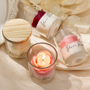 Velas de Cristal con Rosas Personalizadas para el Día de San Valentín, Velas Premium Inmersivas, Fragancias, Decoración del Hogar, Regalos de Boda/Compromiso Personalizados - Product Image 5