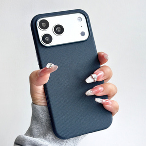 L163 Factory Wholesale Highly Woven Magnetic case for <b>IPhone</b> 15 16 17 Pro Max Customizable LOGO Textured case - Product Image 4