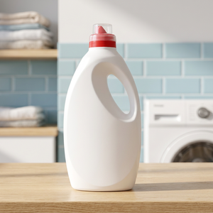 Bouteille ovale ergonomique en plastique de 3000 ml avec bouchon à vis, recyclable, pour détergent, adoucissant, nettoyant ménager, emballage pour acheteurs en gros - Product Image 3